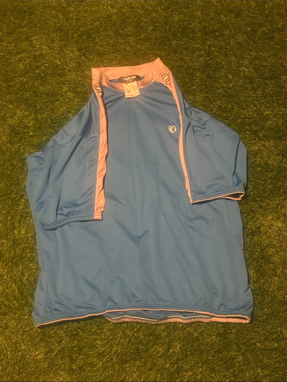 Pearl Izumi Light Blue Cycling Jersey with grey  Accents XXL